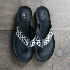 COACH LOGO THONG FLIP FLOPS 7